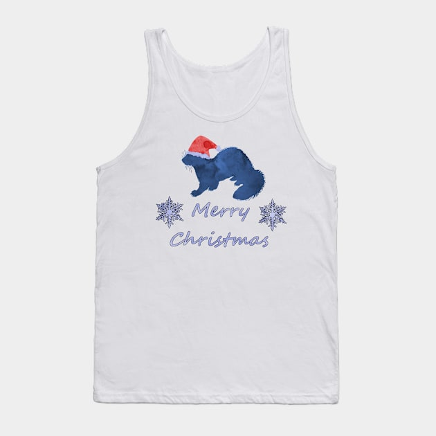 Santa Ferret Tank Top by TheJollyMarten